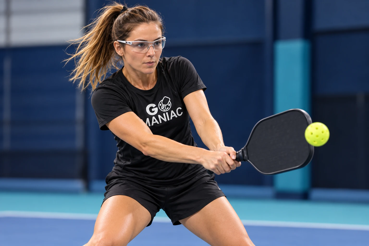 Joueuse de pickleball en action — Go Maniac